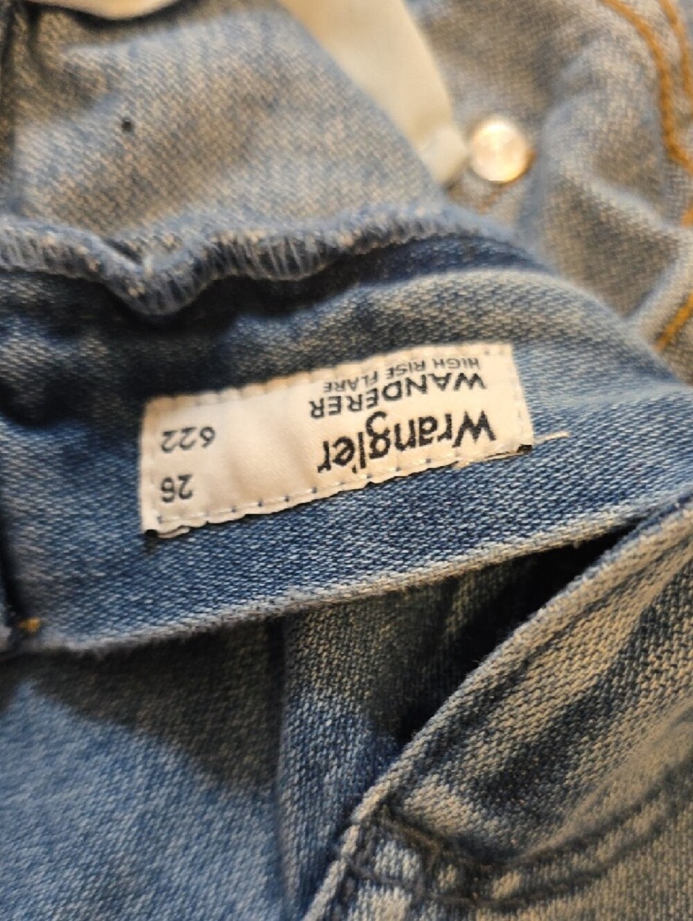 Wrangler Light Blue High-Waist Flare Jeans - Picture 4 of 9